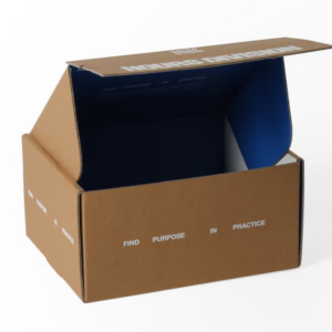 Dual-Color Kraft Corrugated Roll-End Tuck-Top Mailer Box