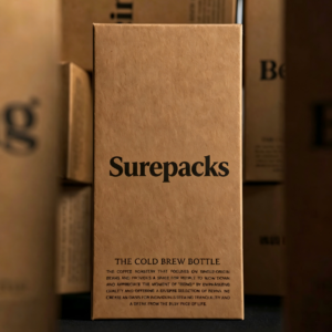 Artisanal Kraft Cold Brew Bottle Box