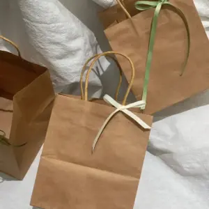 Custom Reusable Eco-Kraft Gift & Shopping Bags