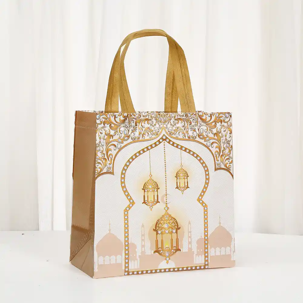 Custom Festive Reusable Non-Woven Gift Bags - Image 4