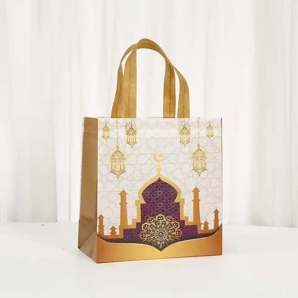 Custom Festive Reusable Non-Woven Gift Bags - Image 3