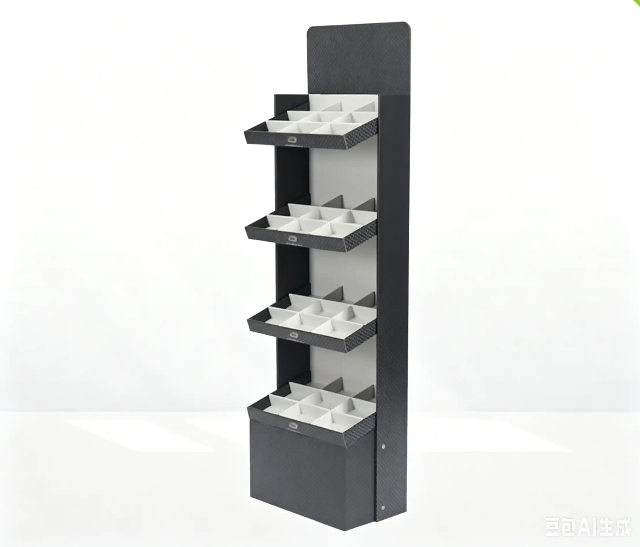 Premium Multi-Cell Grid Retail Floor Display Stand - OEM - Image 3