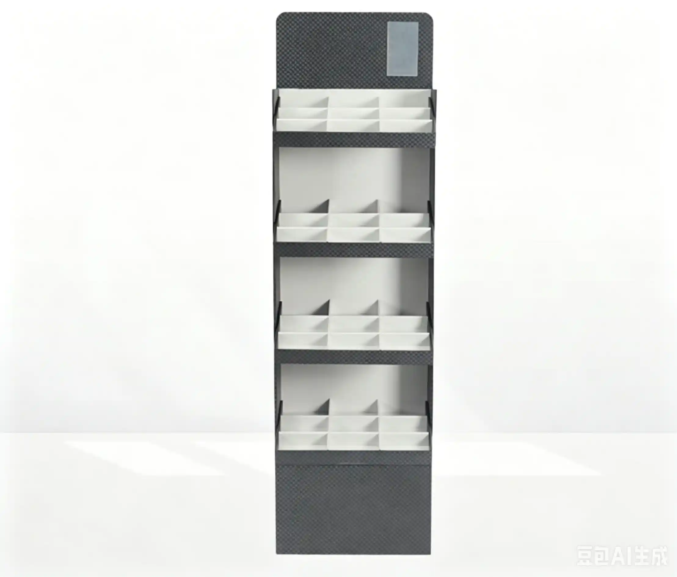 Premium Multi-Cell Grid Retail Floor Display Stand - OEM - Image 2