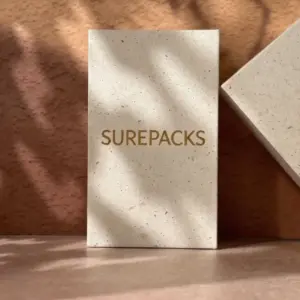 EVA insert Eco-Speckled Minimalist Rigid Presentation Box