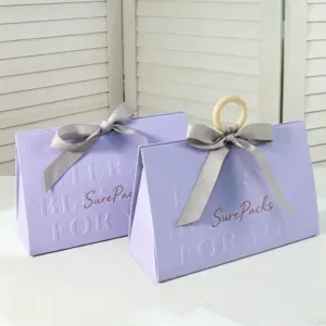 Elegant Embossed Trapezoid Envelope Box