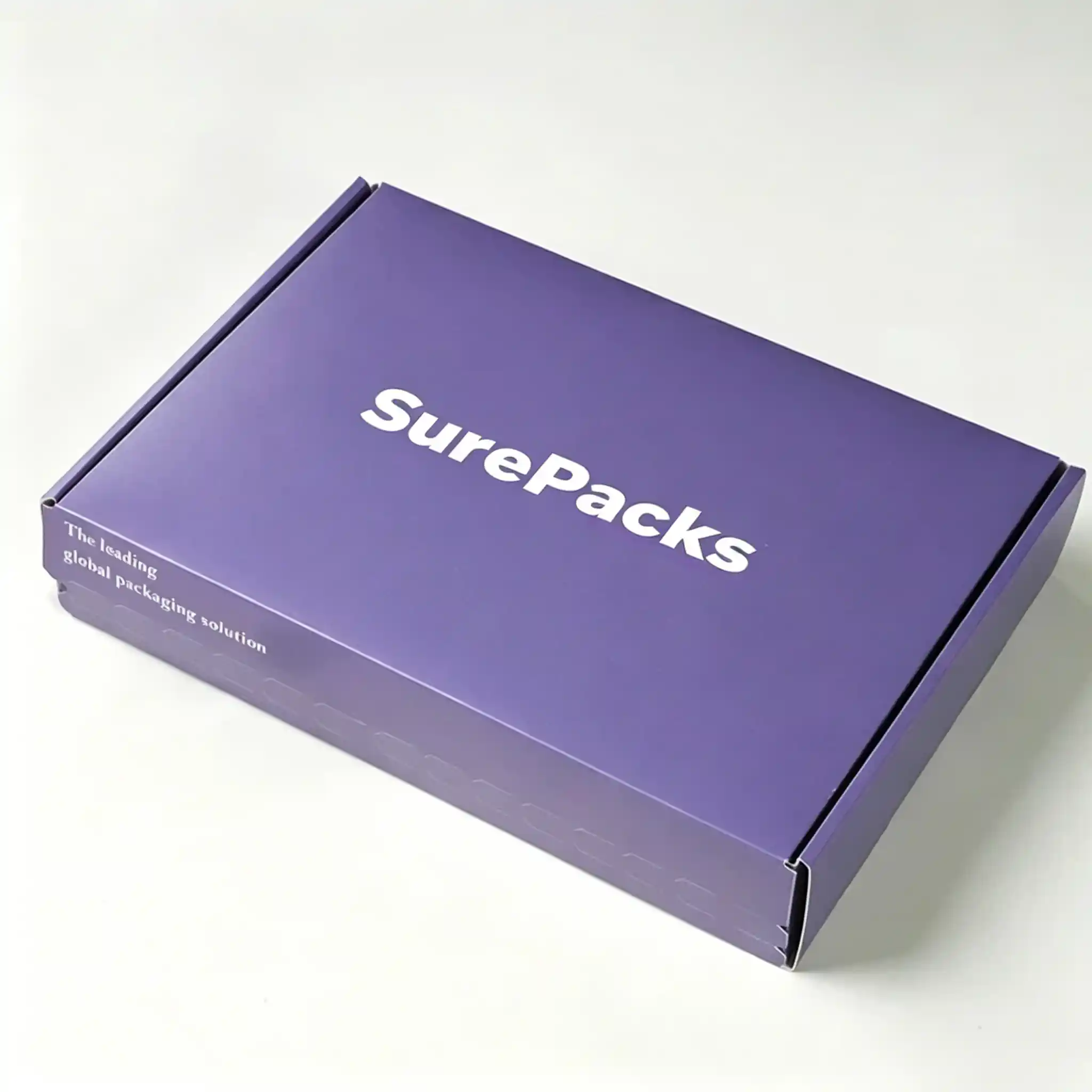 Vibrant Purple Corrugated Tuck-Top Mailer Box - Image 3