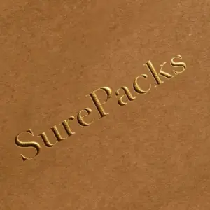 Eco-Kraft Luxury Gift Bag with Gold Foil Stamping