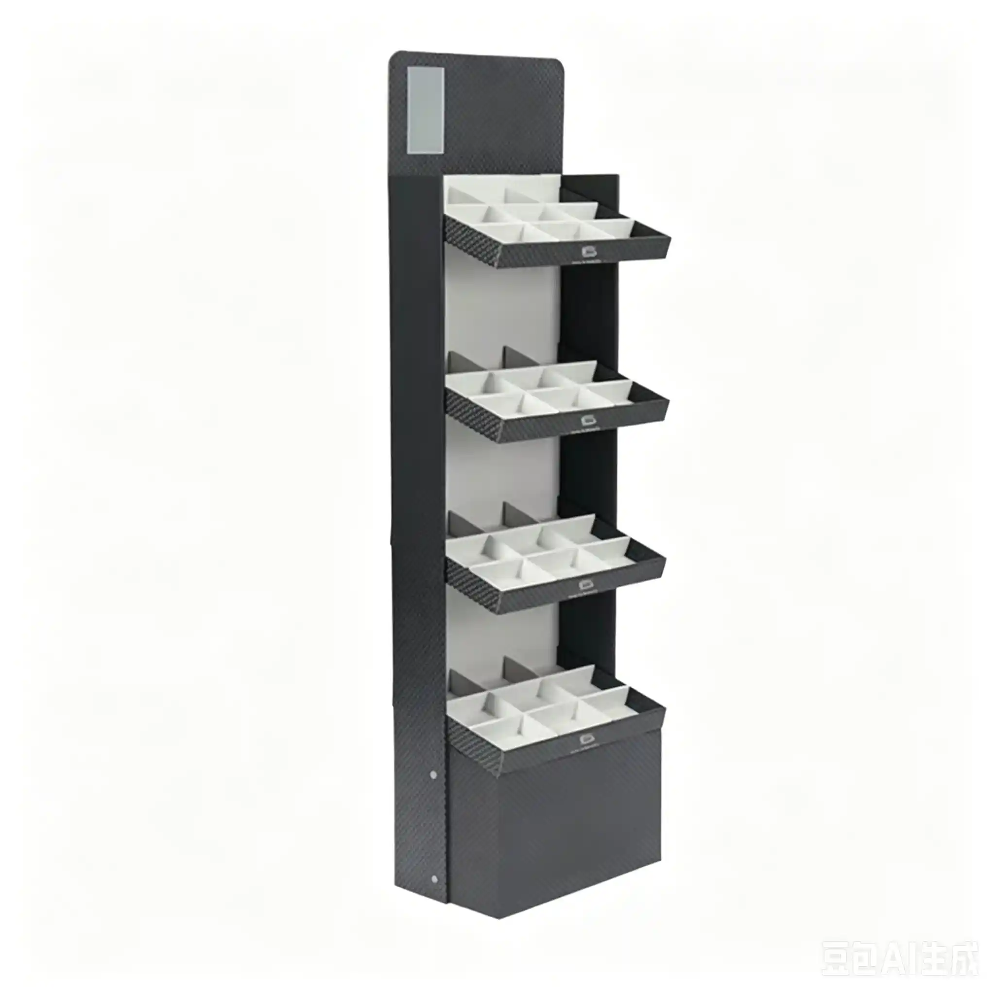 Premium Multi-Cell Grid Retail Floor Display Stand - OEM
