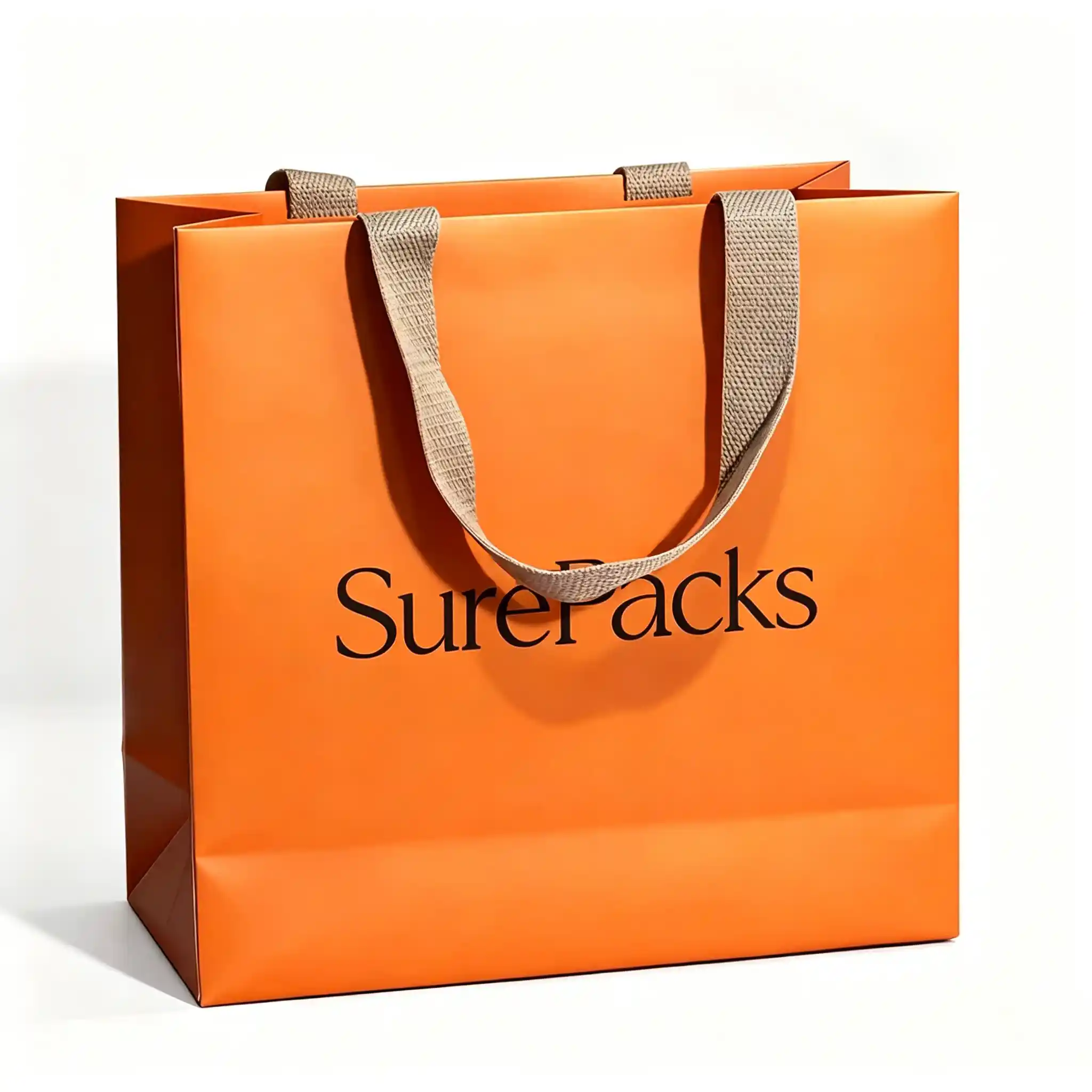 Contemporary High Quality Clothing Shopping Bag White Label - Image 2