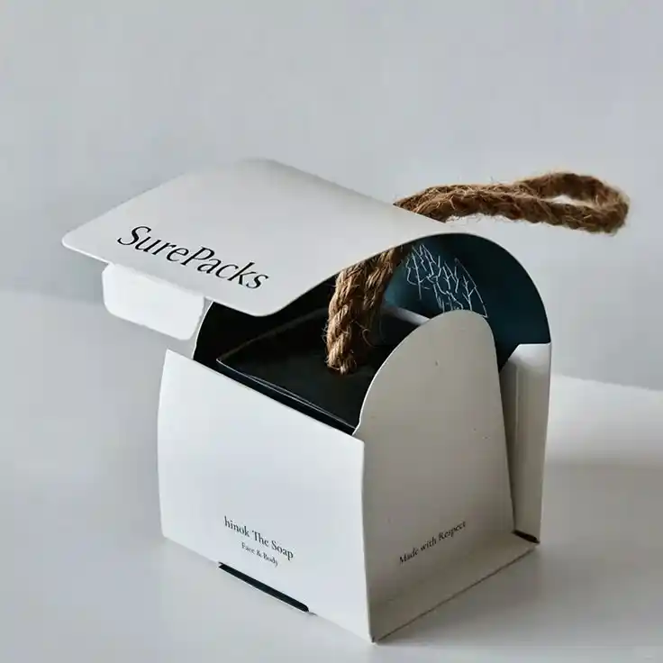 Curvaceous Arched Gift Box with Jute Handle