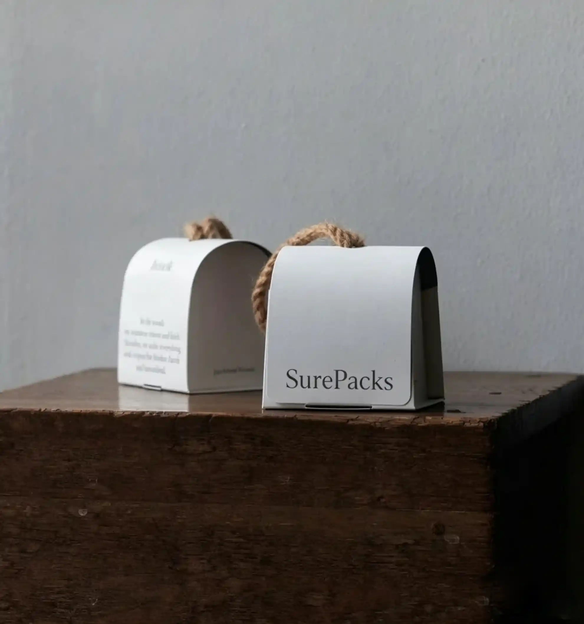 Curvaceous Arched Gift Box with Jute Handle - Image 2