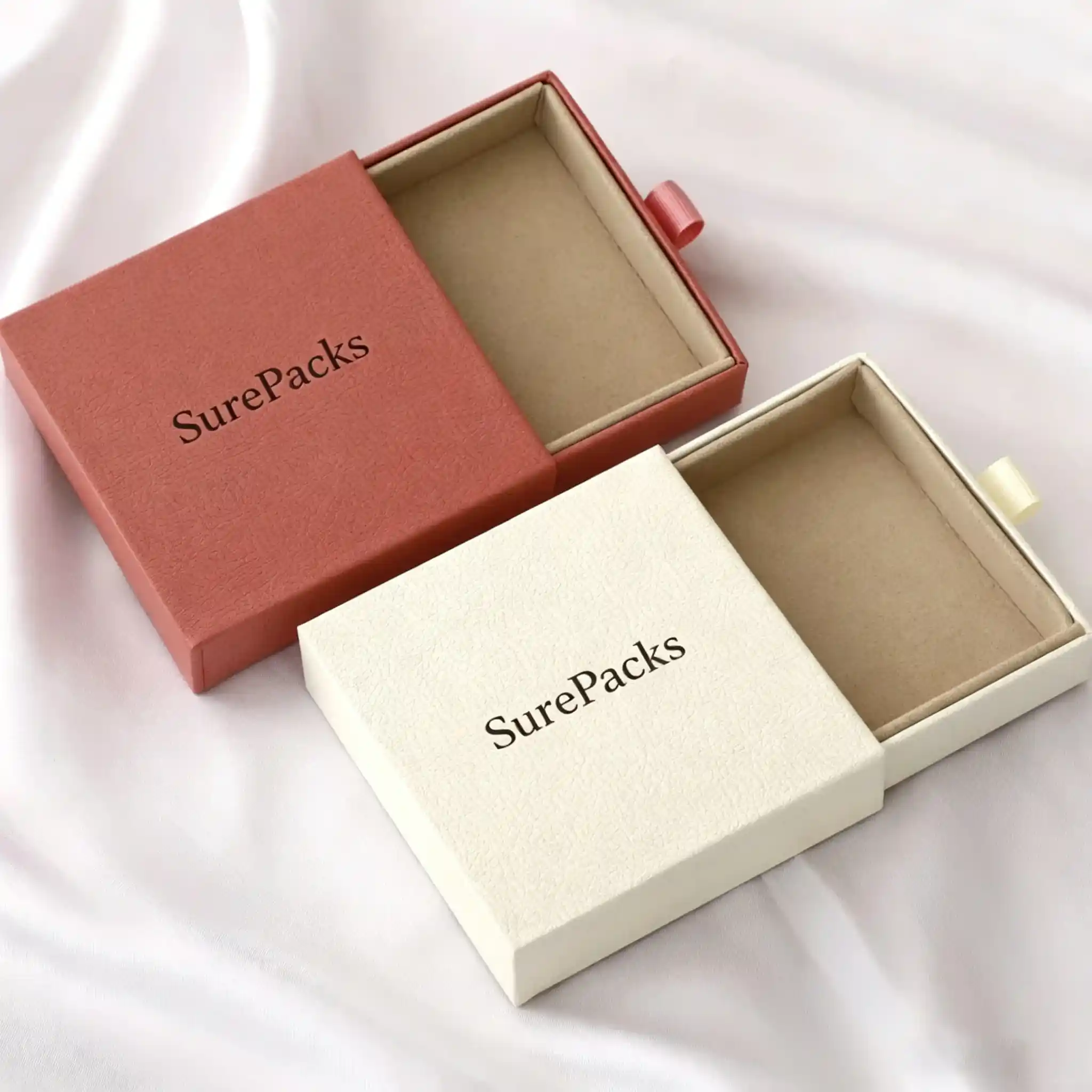 Textured Pull-Out Drawer Jewelry Box Set - Image 3