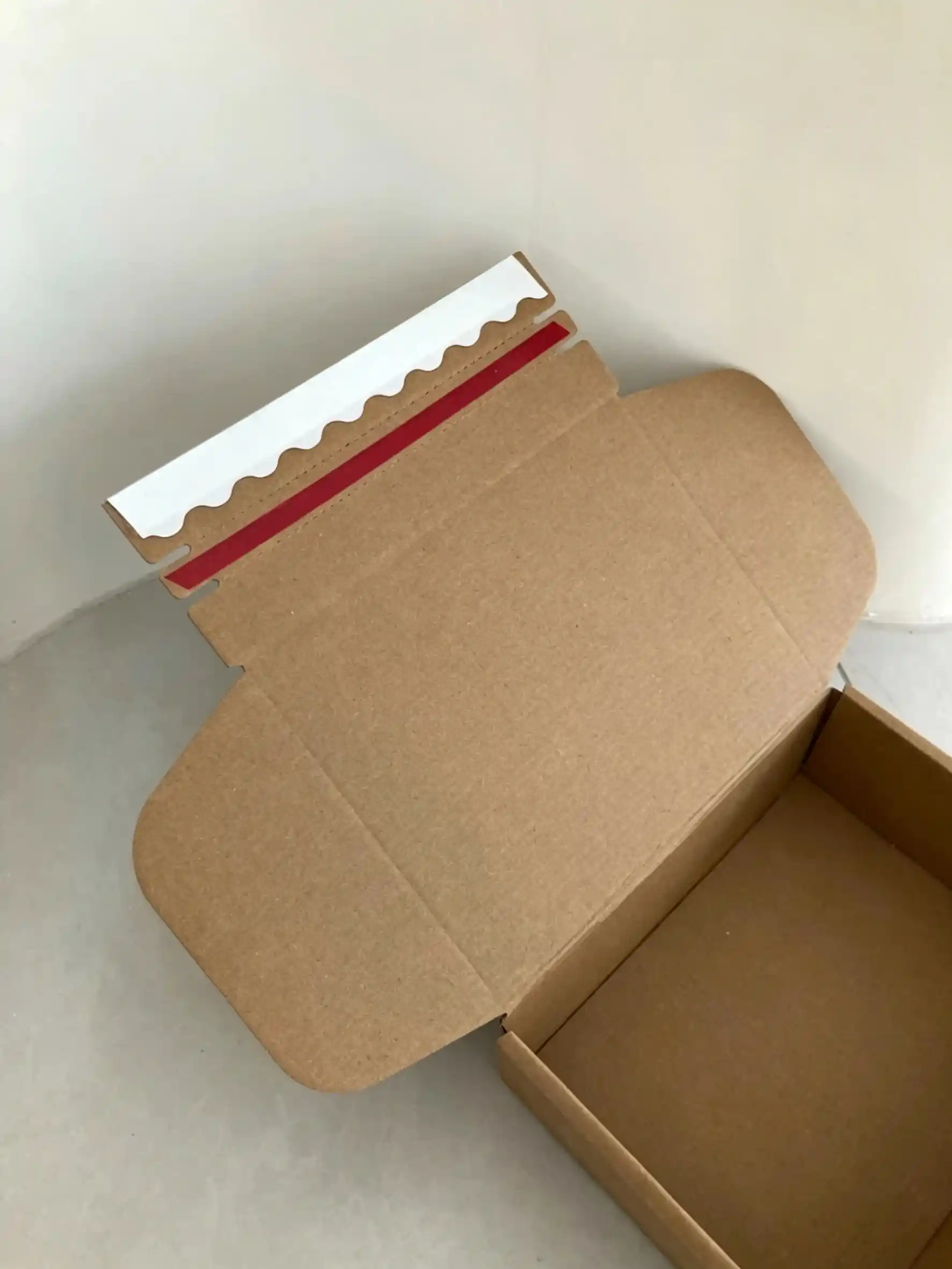 Custom Eco-Friendly Kraft Tear-Strip Corrugated Shipping Box - Image 4