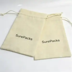 Custom Minimalist Drawstring Cotton Bag