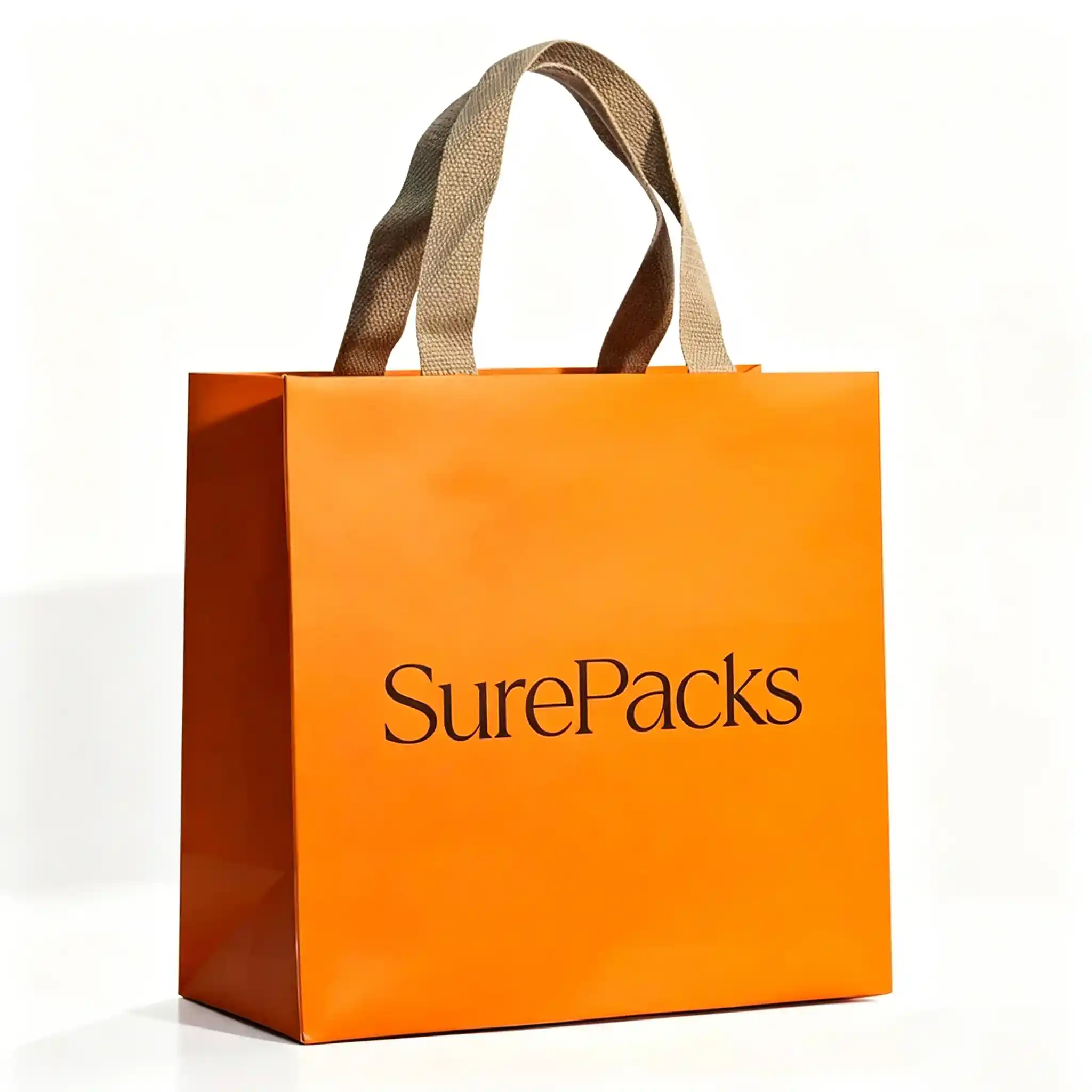 Contemporary High Quality Clothing Shopping Bag White Label - Image 3