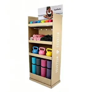 Multi-Tier Eco-Corrugated Floor Display Stand