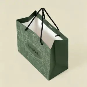 Premium Luxury Intricate-Print Retail Gift Bag