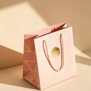 Premium Luxury Hot Foil Stamped Shopping Bag