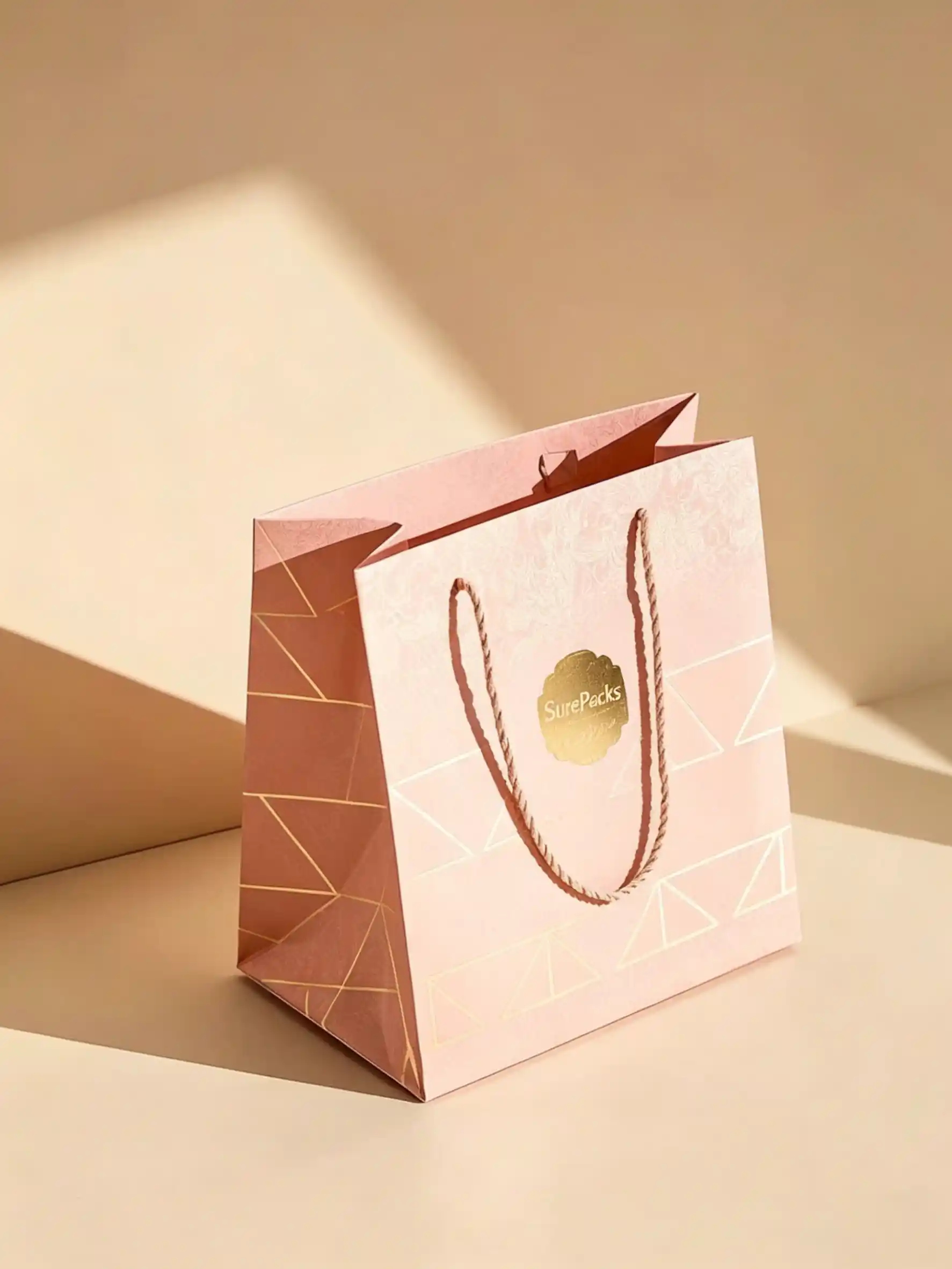 Premium Luxury Hot Foil Stamped Shopping Bag