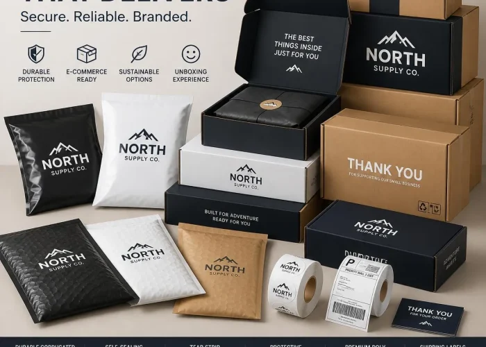 E-commerce packaging for transit
